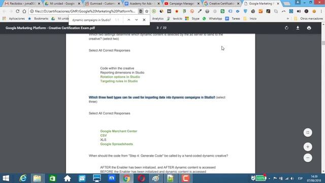 Creative Certification Exam Answers 2020✅Live Exam Pass✅100% correct✅