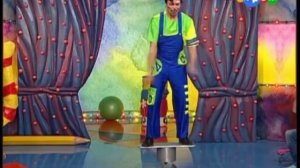 Фасоль в цирке, эквилибр на катушках.