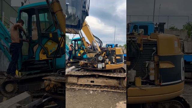 Как снять кабину миниэкскаватор🚜CAT-308🚜❗️ #экскаватор #reels #shorts #excavator #caterpillar