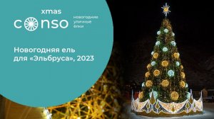 Новогодняя ель для Эльбруса от #consoxmas