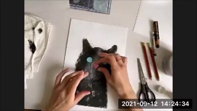 Мастер-класс в режиме онлайн с художником Натальей Шалошвили по книге «Что нужно маленькой кошке?» смотреть онлайн