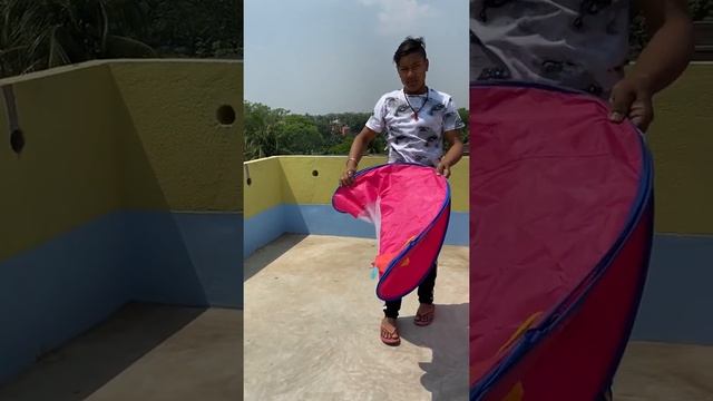 HOW TO UNFOLD AND FOLD HOMECUTE FOLDABLE POP UP HUT TYPE KIDS TOYS PLAY TENT HOUSE (PART 2)