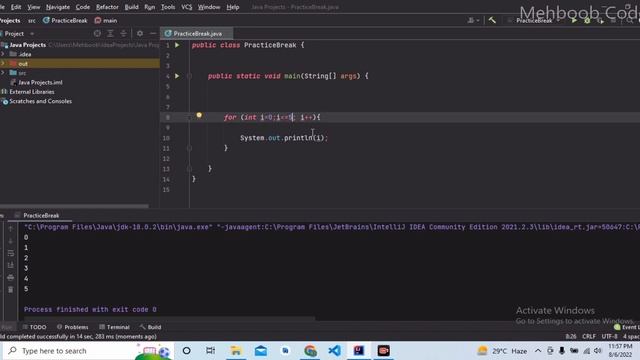 Switch and Continue Statement In Java | Mehboob Codes смотреть онлайн