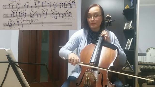 Как играть Pie Jesu на виолончели (обучающее видео с нотами)