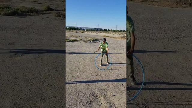 Hoop and stick game