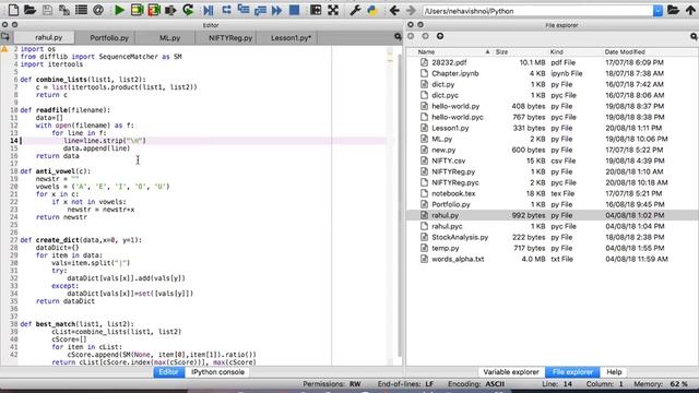 Python Basics: Lesson 1
