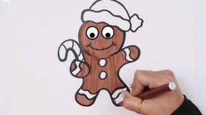 как рисовать пряничный человечек