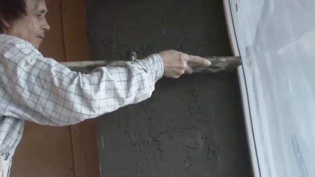 2. Отделка откосов.  Вертикальные откосы из ЦПС.