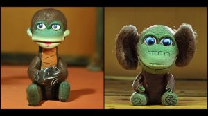 Смесь крокодила Гены и Чебурашки - чебурил Гена и Кракобрашка. Нейросеть. Stable Diffusion