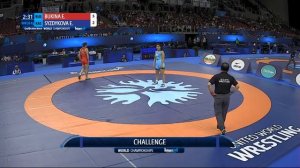 Qual. WW - 76 kg: E. BUKINA (RUS) v. E. SYZDYKOVA (KAZ)