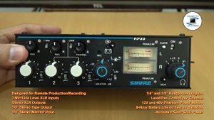 Shure FP33 3-Channel Stereo Mixer : Overview.