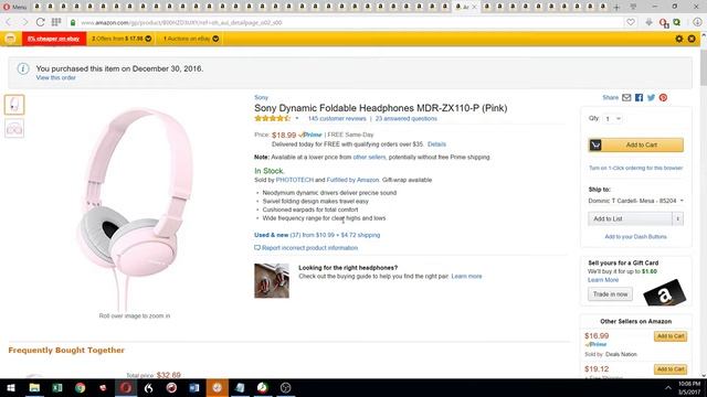 Product Reviews ~ Sony Dynamic Foldable Headphones MDR-ZX110-P (Pink) смотреть онлайн