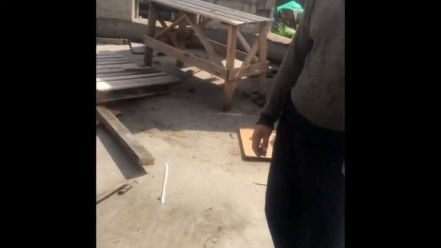 Монолитный арболит замешиваем дальше
