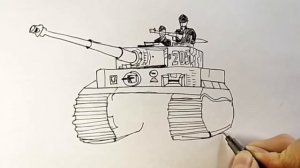 Как нарисовать Танк ТИГР