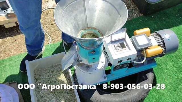 Мини гранулятор для домашнего хозяйства ZLSP-120. Гранулирует зерно и траву. смотреть онлайн