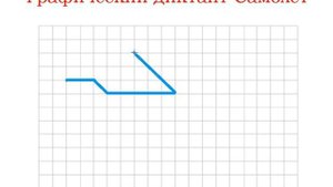 Графический диктант Самолёт.