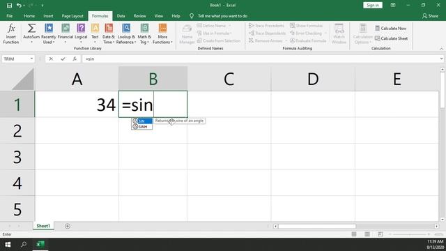 How To: Use The SIN Function in Excel смотреть онлайн