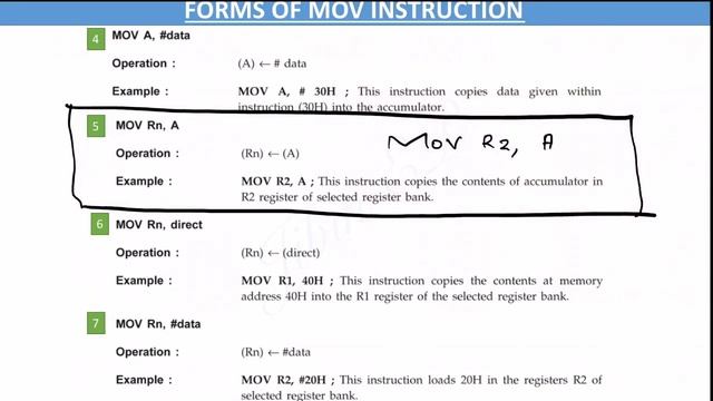 8051 Instruction Set (Part 1) | Data Transfer Instructions | ECT206 | COM | KTU смотреть онлайн