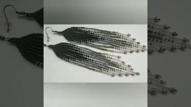 Серьги с бахромой в стиле бохо. Earrings with fringe in the style of boho.