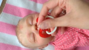 Sofie Denise Pratt reborn doll show details for adoption vinyl box opening