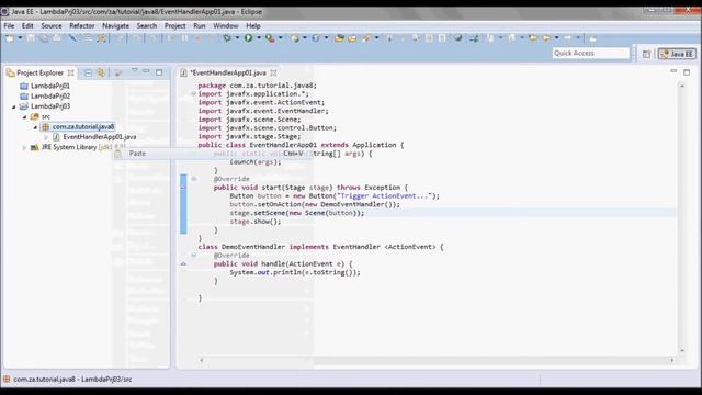 Java 8 Tutorial 03 - Lambda Expression + Simple JavaFX App смотреть онлайн