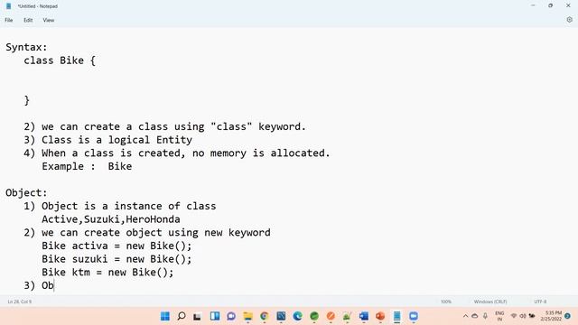 What is the Major Difference Between a Class and Object in Java?