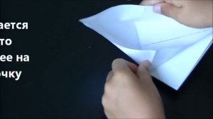 Журавлик оригами с машущими крыльями. Origami crane flapping wings