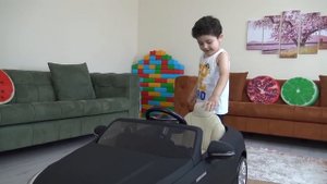 Yusuf'a yeni akülü araba siyah Mercedes Benz AMG! Açtık, kurduk, bindik, çok eğlendik!