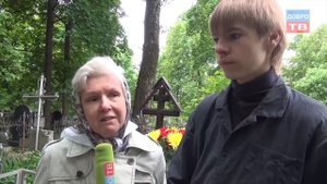 Новый Крест на могиле Преподобного Аристоклия Афонского