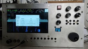 HiQSDR mini + piHPSDR + Raspberry Pi4 + LСD 7 дюймов (PiHPSDR Controller MK II)