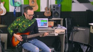 Top Rock Guitar Riffs but on BARITONE GUITAR (Aria Pro II JET - B'tone)