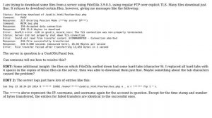 GnuTLS error -110 in gnutls_record_recv: The TLS connection was non-properly terminated