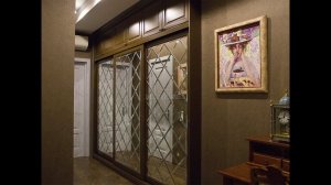 Встроенный шкаф-купе «Монтеррей» с зеркальными ромбами
