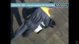 Ручная подметальная машина с системой всасывания пыли MACH MEP