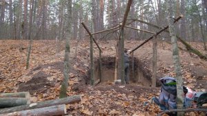 Строю ЗЕМЛЯНКУ к ЗИМЕ | ЗЕМЛЯНКА ОБНАРУЖЕНА грибниками | Готовлю ТАКОС