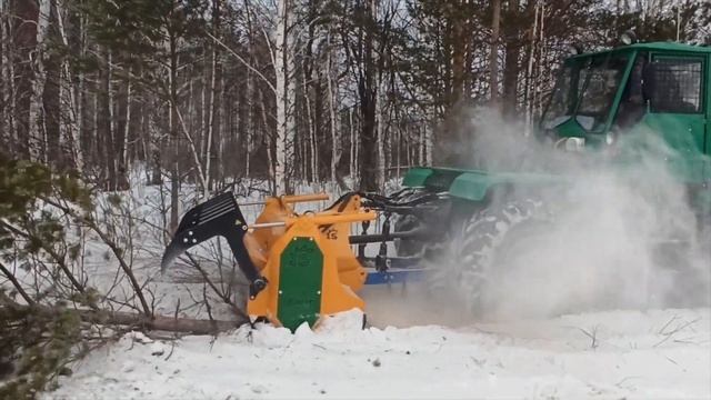 ВСЕГДА ИНТРЕСНО ПОСМОТРЕТЬ на ВОССТАНОВЛЕННЫЙ ТРАКТОР. ХТЗ T-150 с мульчером Serrat FX+