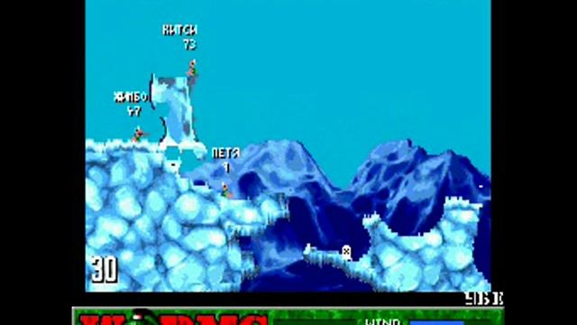 Worms, 1995 г., Sega Mega Drive \ Genesis. Война червяков на "Сеге".