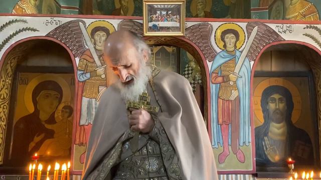 О покаянии. Проповедь архимандрита Вениамина после воскресной литургии для монахов .