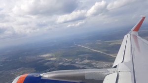 Взлет Самолета AirBus A320, Москва (Шереметьево)