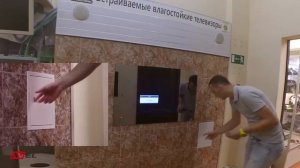 Зеркальный телевизор на андроид Смотрите встраиваемый влагостойкий телевизор с зеркалом для ванно