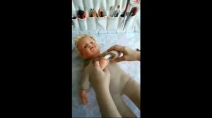 РЕСТАВРАЦИЯ РЕЗИНОВОЙ КУКЛЫ НА СКЕЛЕТЕ  RESTORATION OF A RUBBER DOLL ON THE SKELETON