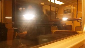 Stockholm tunnelbana/metro ride Norsborg-Liljeholmen with old C14 train 1376 (red line)