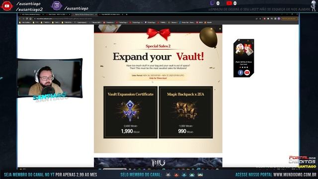 ? BAU EXPANDIDO? BONUS NO WCOIN E RARE TICKETS, MAIS EVENTOS CASHER KKKKK ?? | GLOBAL MU ONLINE смотреть онлайн