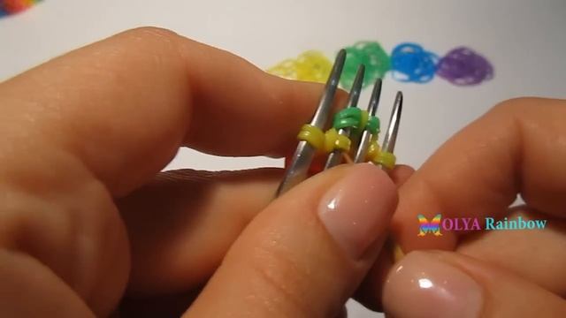 браслет из резинок без станка ~ РАДУЖНАЯ КОСИЧКА смотреть онлайн