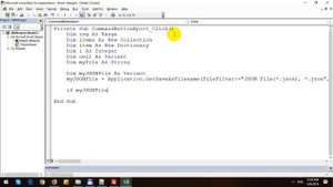Export Excel to JSON using Excel VBA