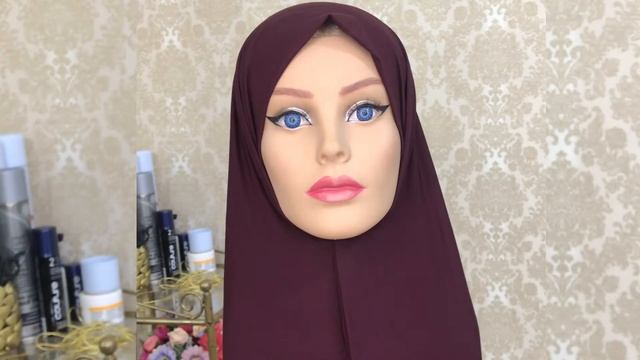 Завязывание платка/Как завязывать хиджаб/Простой способ повязать платок.