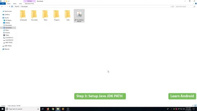 How to Install Java JDK 12 on Windows 10 - Learn Android Basics #1 смотреть онлайн
