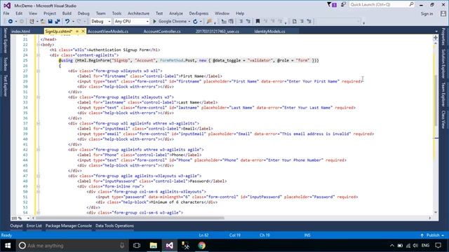 ASP.NET MVC #23 - Registration Form in ASP.NET MVC C# SQL Database | FoxLearn