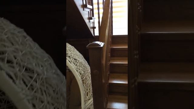 Лестница из дуба на металлокаркасе в Казани #ЛестницаНаМеталлокаркасе #рмкедр