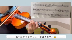 チャルダッシュ練習動画2【大人からやりなおすヴァイオリン】装飾音符　重音　フラジオレット